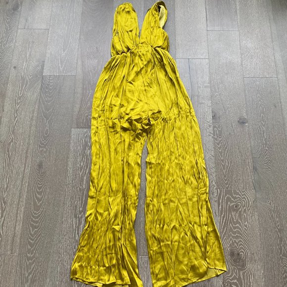 Strut & Bolt 6783 Platinum Chartreuse jumpsuit - Picture 1 of 8